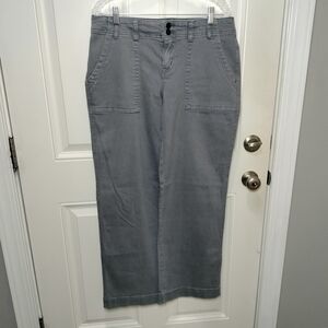 Flamingals Elegant Gray Wide Leg Women's Pants